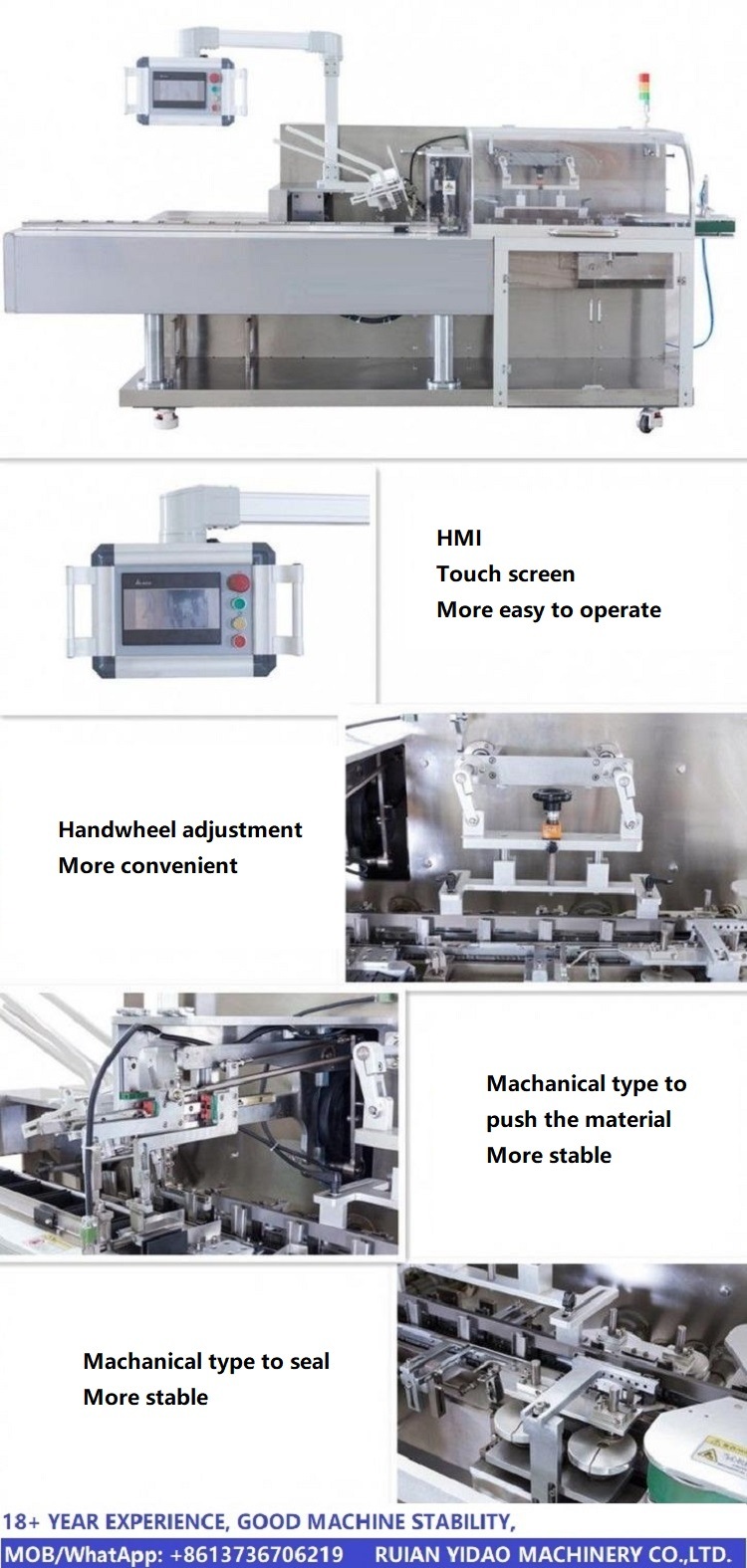 Automatic Food Auto Parts Cartoning Machine Packaging Machine