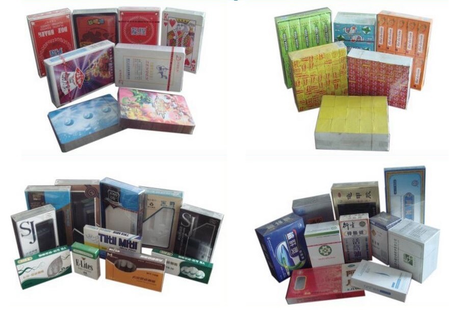 Automatic Soap Biscuit Carton Box 3D Packing Machine BOPP Film Perfume Playing Card Cellophane Overwrapping Machine